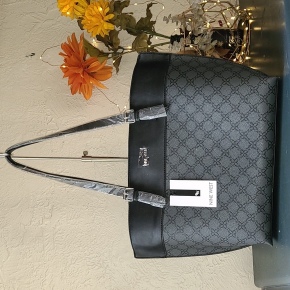 Nine West Handbags - NINE WEST Tote Black and Grey